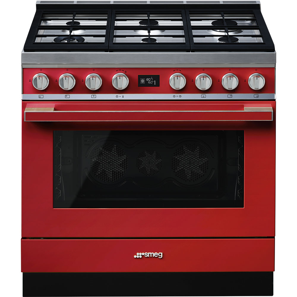 

Smeg - portofino combination cooker, 90 cm, cpf9gmr