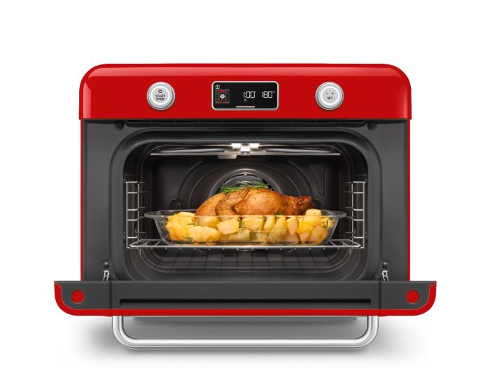 Smeg 10-in-1 Multifunction Countertop Combi Steam Oven, COF01RDUK