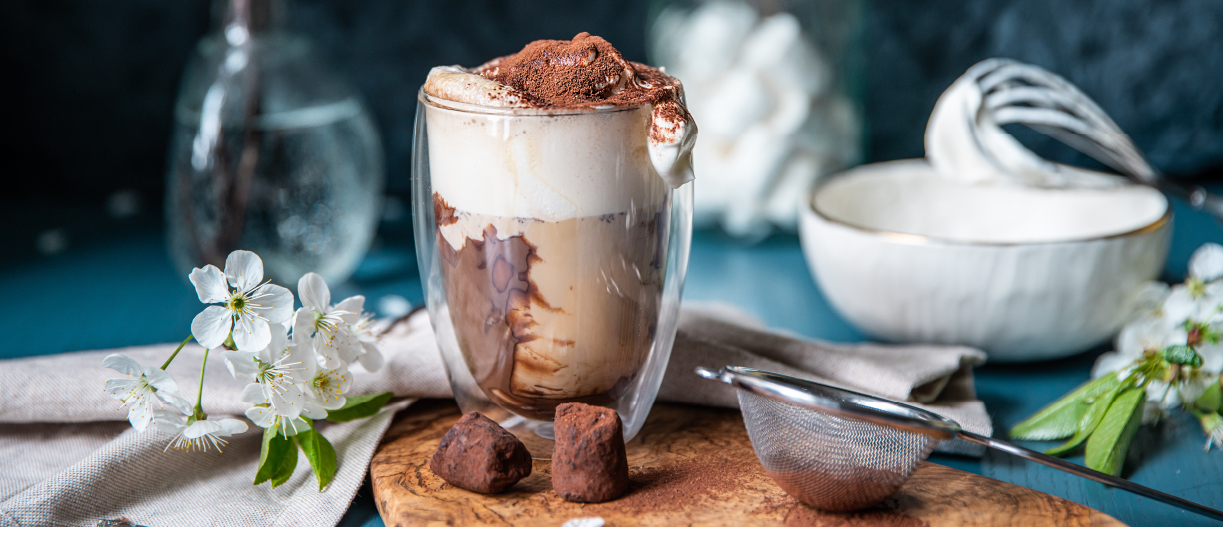 Goat's Milk Latte Macchiato with Hazelnut Cream and Toasted Hazelnut Recipe Better Life News